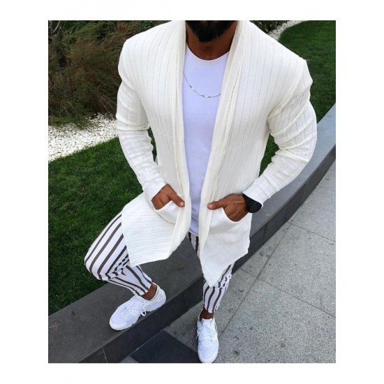  2024 Winter Pure Color Knitting Cardigan Sweater