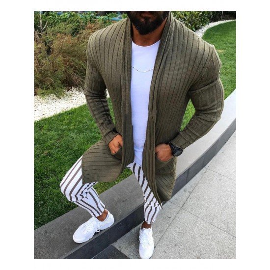  2024 Winter Pure Color Knitting Cardigan Sweater