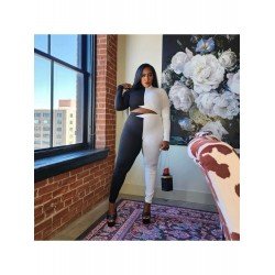 Black White Plus Size 2 Piece Pant Sets Black White Plus Size 2 Piece Pant Sets