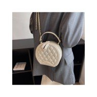  Pure Color PU Round Bags For Women