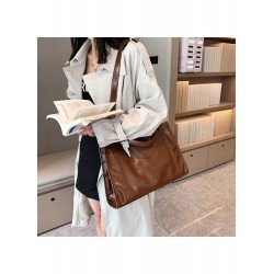 Soft PU Leather Vintage Versatile Tote Bags Soft PU Leather Vintage Versatile Tote Bags