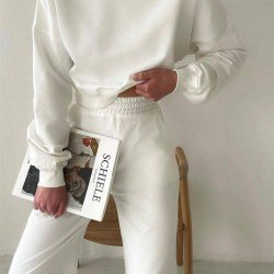 Casual Solid Matching 2 Piece Workout Sets