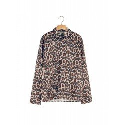 Casual Leopard Print Long Sleeve Men's Shirt  Casual Leopard Print Long Sleeve Men's Shirt