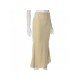  2024 Autumn Split Hem Pure Color Women's Skirt