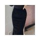  2024 Autumn Split Hem Pure Color Women's Skirt