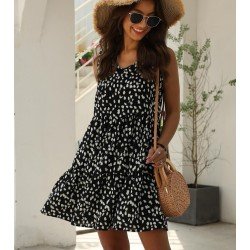  Casula Polka Dots Women's Chiffon Dress