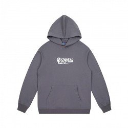 Fashionable Printed Hooded Collar Black Men Tops