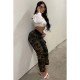  Stylish Camouflage Overalls Women's Denim Pants