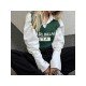  2024 American Retro Letter V-Neck Women's Knitted Vest