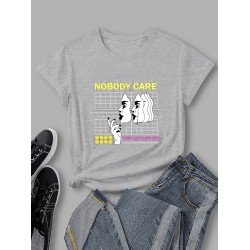 Stylish Summer Graphic Black T Shirts For Women Stylish Summer Graphic Black T Shirts For Women