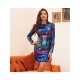Nightclub Long Sleeve Sequined Short Dress