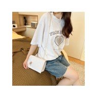 Stylish Casual Twist Lock Chain Shoulder Bags