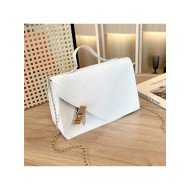 Stylish Casual Twist Lock Chain Shoulder Bags