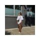 Ladies Wide Leg Cargo Jean Trousers