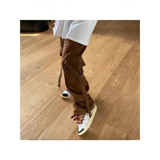 Ladies Wide Leg Cargo Jean Trousers