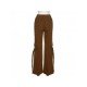 Ladies Wide Leg Cargo Jean Trousers