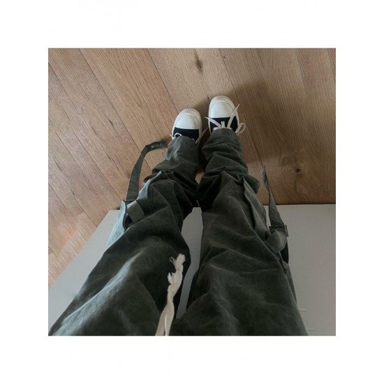 Ladies Wide Leg Cargo Jean Trousers