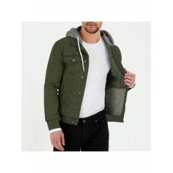 Leisure Hooded Pure Color Men's Jacket  Leisure Hooded Pure Color Men's Jacket