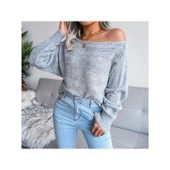 Cozy Solid Bat Sleeve Pullover Sweaters