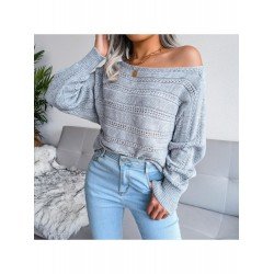 Cozy Solid Bat Sleeve Pullover Sweaters Cozy Solid Bat Sleeve Pullover Sweaters