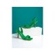 Easy Matching Solid Buckle Strap Heeled Sandals 