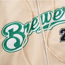  Winter Letter Embroidery Hooded Women's Coats