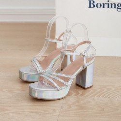 Patent Leather Round Toe Women's Platform Heels  Patent Leather Round Toe Women's Platform Heels