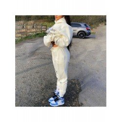  Letter Printing Top And Trouser Women's Leisure Suits