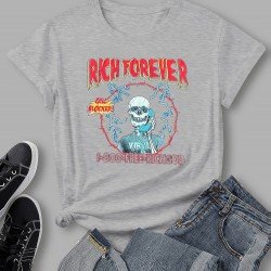 Funny Skull Graphic Short Sleeve T Shirts For Women