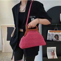 Patch Stylish Black Shoulder Handbags