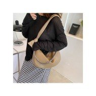  Oxford Pure Color Chain Women's Dumpling Bag