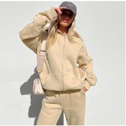 Sports Solid Loose 2 Piece Workout Outfit Sets