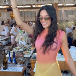 Beach Gradient Color Cut Out Sleeveless Maxi Dress