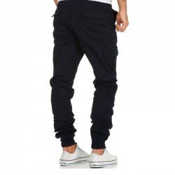 Sports Casual Black Pencil Cargo Pants For Men Sports Casual Black Pencil Cargo Pants For Men