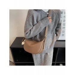 PU Pure Color Shoulder Bag For Women  PU Pure Color Shoulder Bag For Women