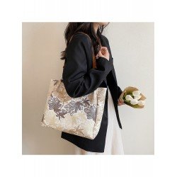 Vintage Flower Embroidery Shoulder Tote Bags Vintage Flower Embroidery Shoulder Tote Bags