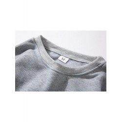 Simple Design Solid Loose Sweatshirts For Men Simple Design Solid Loose Sweatshirts For Men