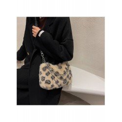 Casual Leopard Plush Shoulder Bags Casual Leopard Plush Shoulder Bags