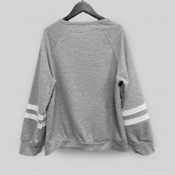 Printed Gray Casual Fall Sweatshirts Printed Gray Casual Fall Sweatshirts