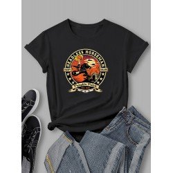 Halloween Pumpkin Graphic Short Sleeve Women T Shirts
