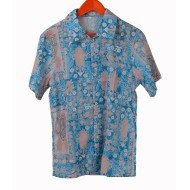  Summer Casual Beach Printed Men's Short Sleeve Shirt