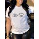 Eye Printed Short Sleeve T Shirts For Women