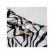  2024 Summer Zebra Print Split Women's Skirt
