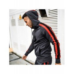 Casual Contrast Color Men's Long Sleeve Hoodie  Casual Contrast Color Men's Long Sleeve Hoodie