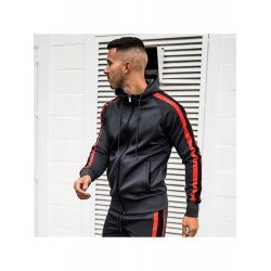 Casual Contrast Color Men's Long Sleeve Hoodie  Casual Contrast Color Men's Long Sleeve Hoodie