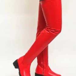  Fashion Pure Color Long Boots For Women