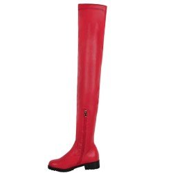  Fashion Pure Color Long Boots For Women