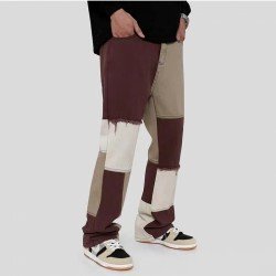  Fashion Trend Contrast Color Men's Jeans