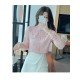  2024 Lace Embroidery Women's Long Sleeve Shirt