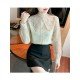  2024 Lace Embroidery Women's Long Sleeve Shirt